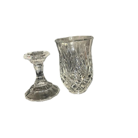 Crystal Two Piece Candle Holder - Picture 3 of 5